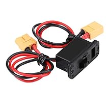 RC Airplane Switch, Connector Airplane Rc On Off Switch with an on Off LED and a Spare Port for Model Airplane