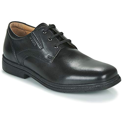 Geox Jungen J Federico M Derbys, Schwarz (Black), 35 EU