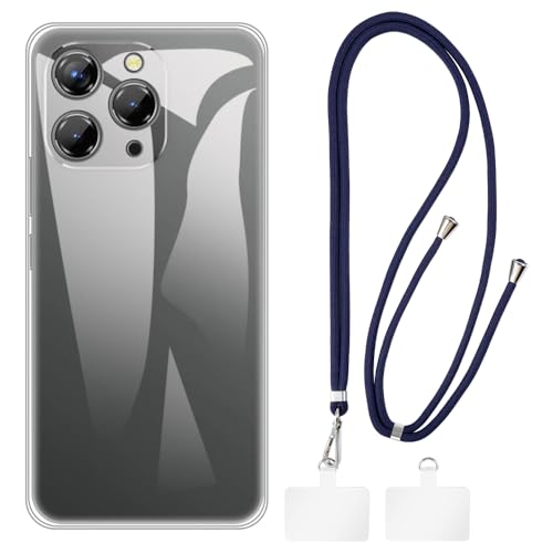 Shantime �P�[�X�ƃN���X�{�f�B�X�g���b�v�Z�b�g Oukitel P1 �Ƃ̌݊������� �g�уJ�o�[�Ƌ����o�b�N���t�������\�l�b�N�X�g���b�v�����2���̃p�b�`�t��(�N���A + �u���[)