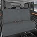 BDK BDSC-278 AllProtect Waterproof Neoprene Rear Bench Seat Cover for Car SUV Truck - Quick Install - Heavy Duty Universal Fit - for Work, Utility, Kids, Pets & Vehicle Protection (Solid Gray)