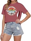 Women's Nursing Shirts for Breastfeeding Zipper Short Sleeves Mama Shirt Causal Maternity Nursing Graphic Tees Tops Red