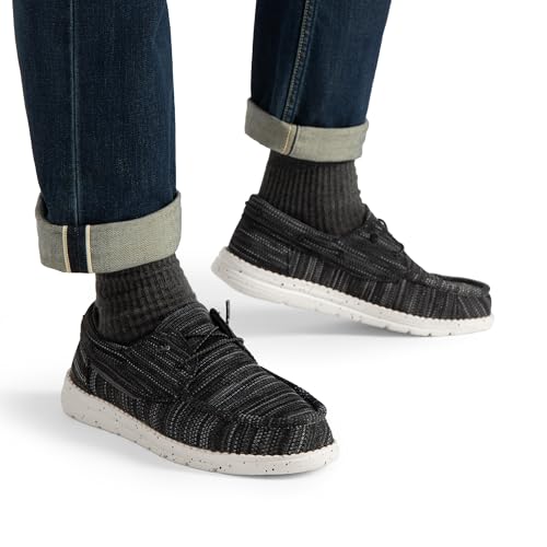 Bruno Marc Men's Slip-on Loafers Casual Boat Shoes,Size 11,Black/Grey,SBLS223M