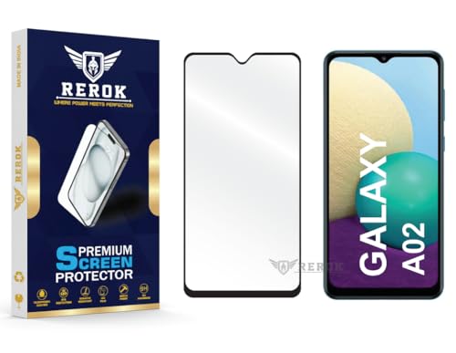 Image of Gorilla Tempered Glass Screen Protector Compatible with Samsung Galaxy A02 [Pack of 1] | Edge-to-Edge, Bubble-Free, Case Friendly, Easy Installation Kit