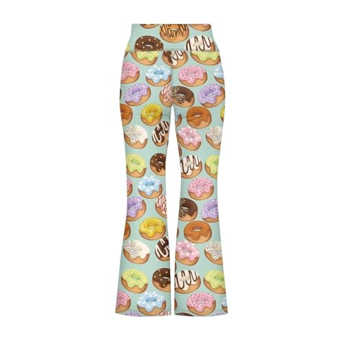 Cozeyat Girls Flare Leggings High Waisted Yoga Pants Bootcut Bell Bottoms Dance Casual Pants Size 5-14 Years3