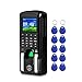 No brand Accurate Fingerprint Access Control TCP/IP Tempo biometrico e Sistema di presenza dei dipendenti Macchina Sign-in Recorder 2,4 Pollici sensibile (Color : Black)
