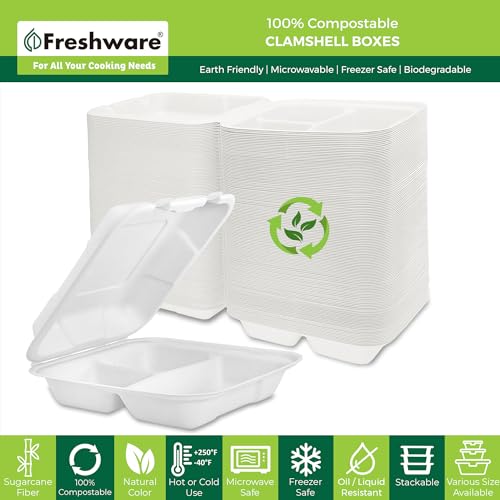 Freshware SC-C388X50 Clamshell Containers thumb #1