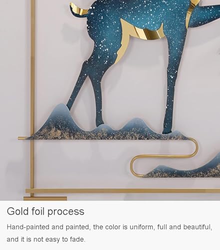 Image of Framing Hub Metal Multicolor Wall Decor Deer Frame Wall Hanging Decoration, Wall Art Frame Home Decor for Living Room Office Bedroom Hotel (Each Size 24x42 inch)