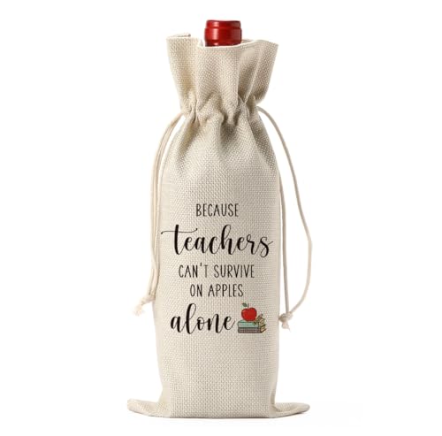 BQXS Cool Teacher Gift for Women Men Teacher Gifts End Of Year Teacher Gifts Teachers Appreciation Gifts Christmas Birthday Gifts for Teacher Wine Bag
