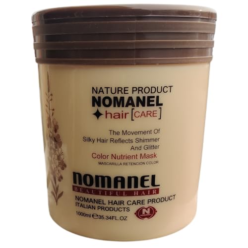 Nomanel Colour Nutrient Hair Mask 1000ml- Strengthen+Repair Damage Hair- Color Protection Hair Treatment Mask- Salon Hair Therapy Mask