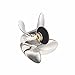 SOLAS Hr Titan 4-Blade Prop, Pressed Rubber Hub/Ss, 13 Dia X 17, Rh
