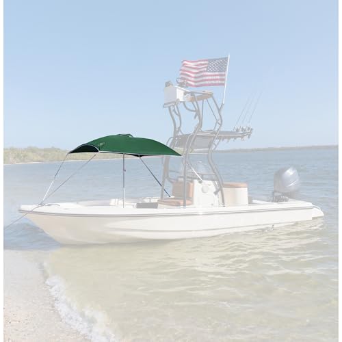 Taylor Made Anchorshade III Boat Shade, Forest Green, 6' x 6', Adjustable Aluminum Pole to 8 Feet, UV-Treated Fade-Resistant Nylon, Market-Style Top, Carrying Case, Fits Most Boats and Benches – 22047 by TaylorMade - Image 2