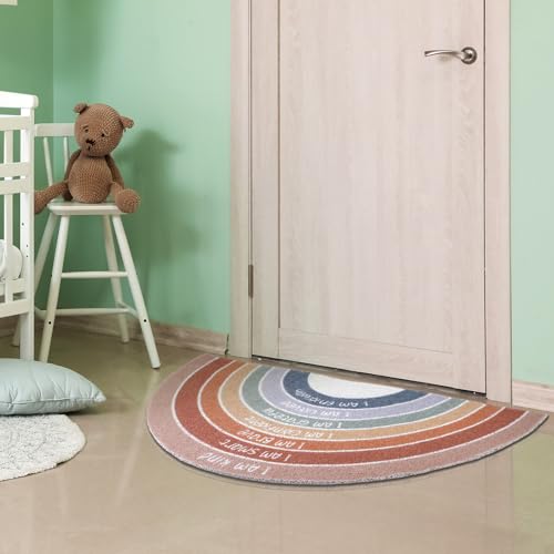 Tapete decorativo semicircular Drydiet 90x45 cm fibra miniatura 2