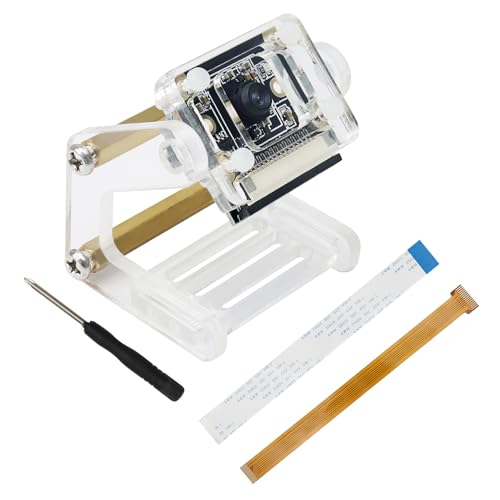 Freenove 8MP Camera for Raspberry Pi 5 4 B 3 B+ A+ Zero 2 W Jetson Nano with Adjustable Holder and Ribbon Cable, 120° Viewing Angle, 1080P 720P Output