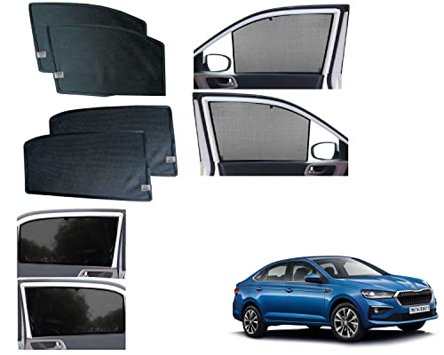 Image of WolkomHome Car Accessories Fix Curtain Window Shades Half Curtains Sunshade for Slavia