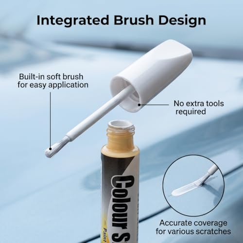 HAVIRI Stylo Retouche Peinture Voiture, 12ml stylo rayure voiture Stylo Peinture Voiture Blanche pour Réparation des Rayures Auto Moto Vélo Imperméable et Durable – vue 6
