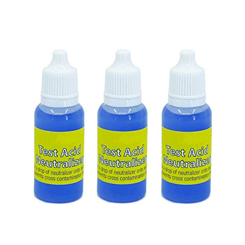 3 Gold Silver Test Acid Neutralizer 1/2 Ounce Bottle Testing Solution Stone Cleaner