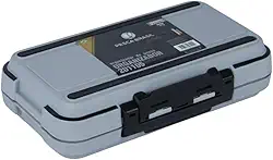 Pesca Brasil, Estojo Organizador de Pesca 201105 Possui Divisórias e Tampa Interna com Trava, Ideal para Iscas e Giradores, Cinza