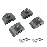 Classy Clamps Wooden Quilt Wall Hangers – 4 Small Clips (Grey) and Screws for Wall Hangings - Tapest