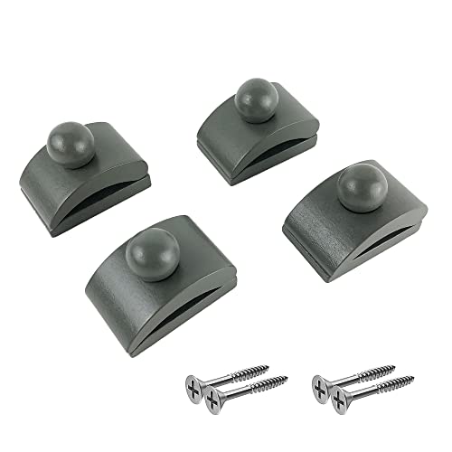 Classy Clamps Wooden Quilt Wall Hangers – 4 Small Clips (Grey) And Screws For Wall Hangings - Tapestry Hangers/Quilt Hangers For Wall Hangings - Quilt Clips/Wall Clips For Hanging/Quilt Racks #TOP9