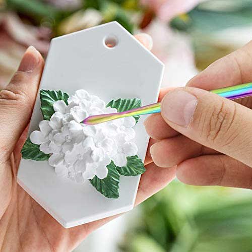 12 Packs Wax Carving Tool Stainless Steel Sculpting Tool Spoon Carving Tool 4.75 Inch (Silver+Rainbow+ Gold) #TOP4