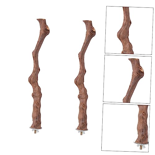 MERRYHAPY 2Pcs Parrot Stand Rod Bird Vine Stand for Parakeets Lovebirds Conures Promotes Coordination Skills for Home Pet Shops