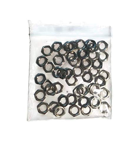 Primeonly27 S1-R4JL-KL9Q_BR Panel Nut 3/8-32 Thread 1/2 Inch Hex Brass Nickel Pack Of 50 thumb #2