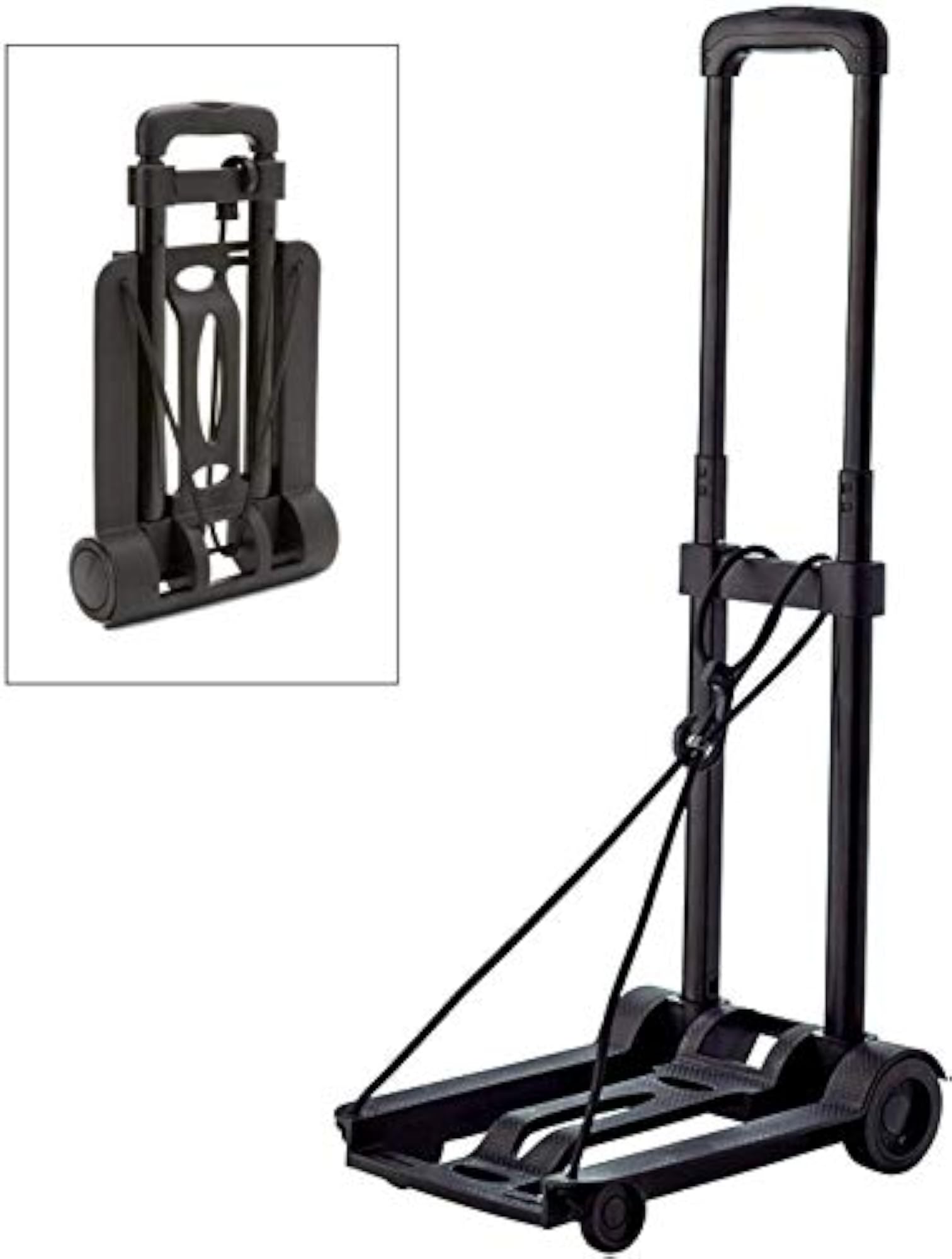 Foldable 2 Wheels Luggage Cart Trolley