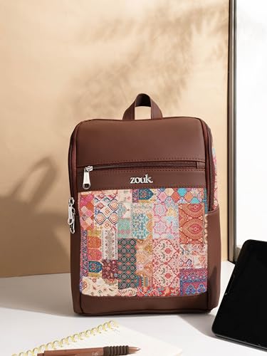 Image of ZOUK Amalia Daypack |Padded Tablet Compartment | Adjustable Straps | Water-Resistant | Men and Women | Daily Use | Lightweight |Smart & Compact |Comfortable & Stylish