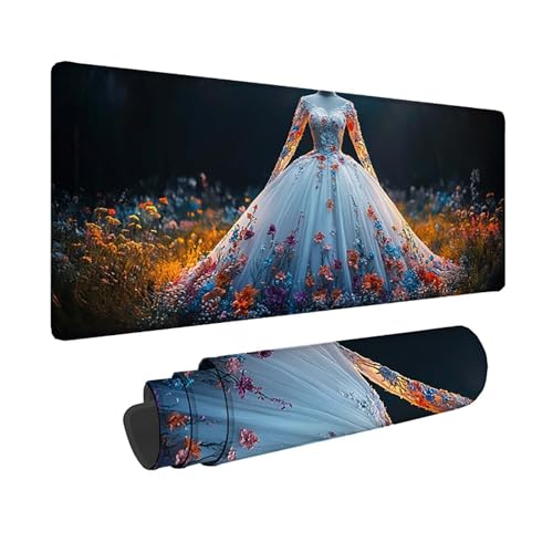 Tapis de Souris XXL Blanc : Finis les Glissements et Taches sur votre Bureau