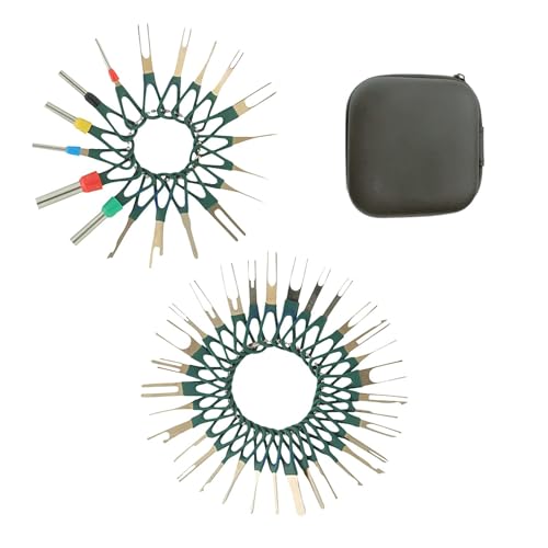 Kit d'outils de retrait de goupille de connexion | 38 outils électriques terminaux, accessoires de réparation automobile, dispositif de dépôt, carte de dépôt pour voiture