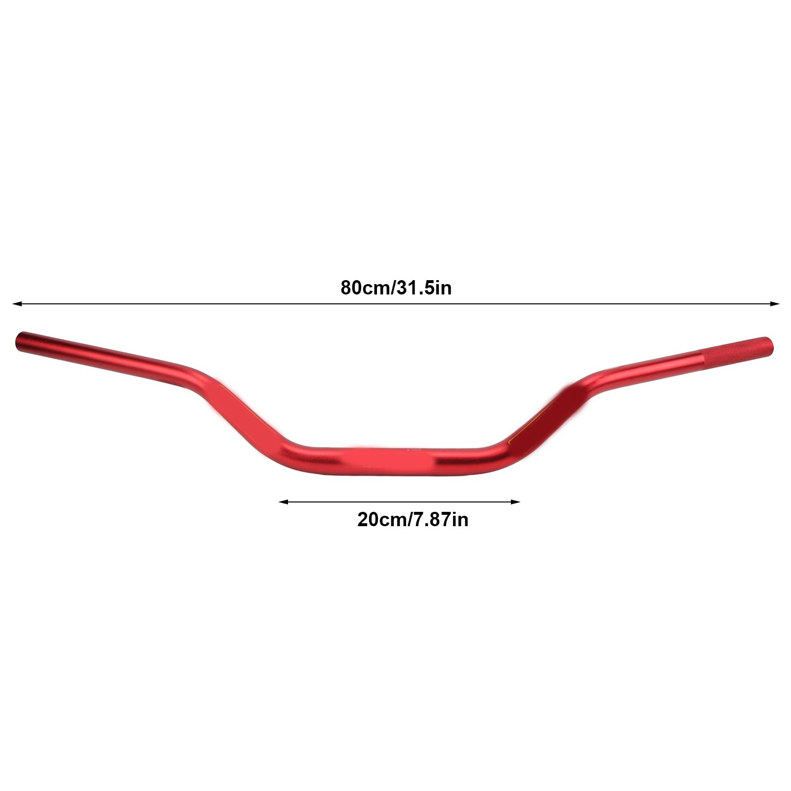 Dilwe Manubrio Contour 28mm Manubrio Centrale in Alluminio Anodizzato Sostituzione Universale per Ciclisti Fuoristrada CRF230F 1 1 8in Area del Morsetto Parti di Moto Facili da Montare (rosso)