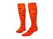 Red Lion Mustache over the Calf Fun Sports Socks ( Neon Orange / Black - Medium )