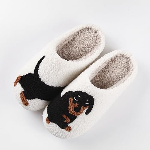 Image of Evil Eyes Cowboy Hat Slippers cute Warm Cozy House Shoes Soft Plush Fuzzy Slippers for Women Men