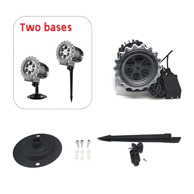 Halloween Projector Lights Outdoor Indoor - 3D Dynamic Red & Green Skull Ghost Skeleton Projector Decorations Lights, Waterproof Halloween Party Light for Window, Garden, Ground, Roof,Halloween Decor