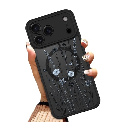 OOK Cute Floral Flowers Phone Case Made for iPhone 17 Pro 6.3 Inch