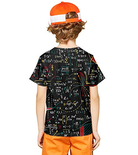 Laidipas 3D Shirt For Kids Boys Graphic Tees Black Unisex Top Shirts For Girls Novelty Youth T-Shirts 8-10 Years #TOP2