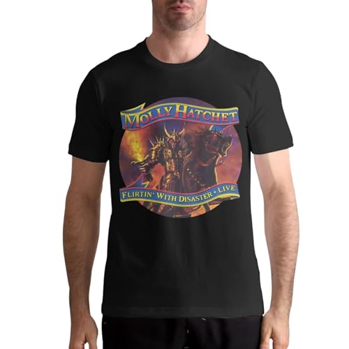 ONIAWO Molly Musics Hatchet Shirt Men's T Shirt Classic Short Sleeve Top Fashion Tee Black Large