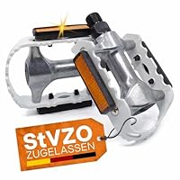 Alu Fahrradpedale Mit Antirutsch & Reflektoren – Für Trekking, MTB, E-Bike & Citybike