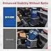 SKYJDM Cup Holder for Grab Bar, Passenger Grab Handle Drink Holder, UTV Cupholder Compatible with Polaris RZR XP 1000/XP Turbo/800/900 2008-2023, Fits Large Bottles & Mugs in 18-40 oz, Black