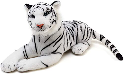 Image of Tickles Tiger Soft Stuffed Plush Animal Toy for Kids Boys & Girls Birthday Gifts (Color: White Size: 48 cm)