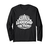 Safety is Leadership in Action | Arbeitsplatzsicherheit Geschenkidee Langarmshirt