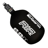 HK Army HPA Paintball Tank - Lightweight Pro Alpha Air Carbon Fiber Compressed Air Tank - 68ci/4500 psi Shadow