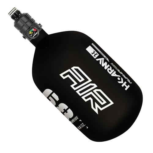 HK Army HPA Paintball Tank - Lightweight Pro Alpha Air Carbon Fiber Compressed Air Tank - 68ci/4500 psi Shadow