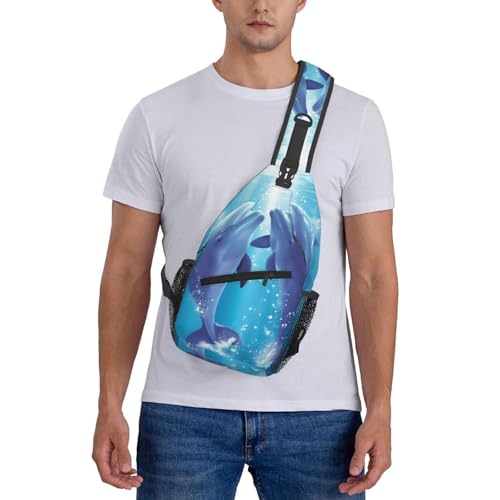Bolso cruzado tipo bandolera para hombre negro miniatura 7
