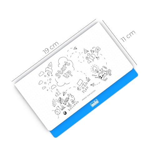 Image of SOLO Think Tank Dotted Notepad B6 - Pack of 2 |50 Sheets, 100 GSM Paper, Compact Size for Bullet Journaling, Sketching, Note-Taking, Diagrams, Charts & Creative Projects