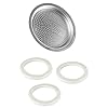   Univen-225-57mm-Espresso-Filter-and-Gasket-Seals-Compatible-with-Bialetti-3-Cup-Aluminum-Espresso-Makers