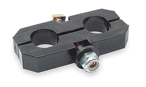 2ZJX2 Support Clamp, Hose Separator, 3/4 in OD, Black