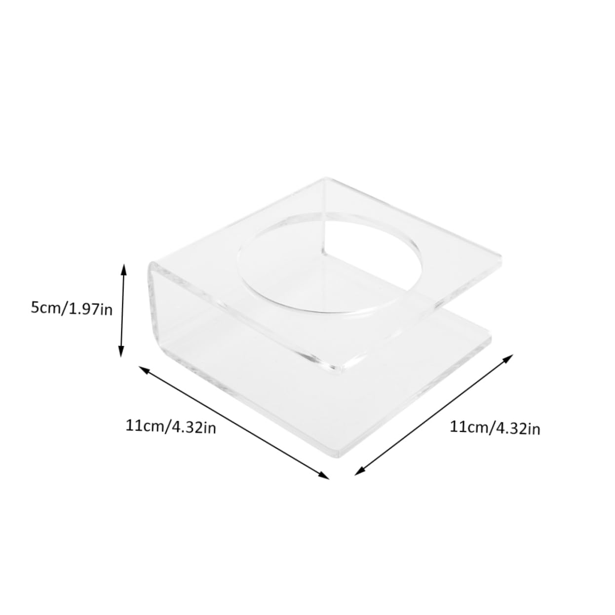 BESTYASH 2Pcs U Shaped Basketball Display Stand Acrylic Rack for Soccer Volleyball and Football Versatile Ball Holder for Home Sports Display