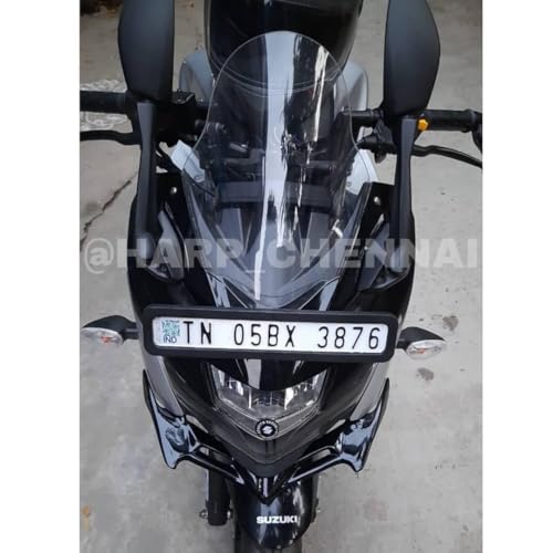 Image of Gixxer SF DB Visor Windshield Wind Deflector White Color