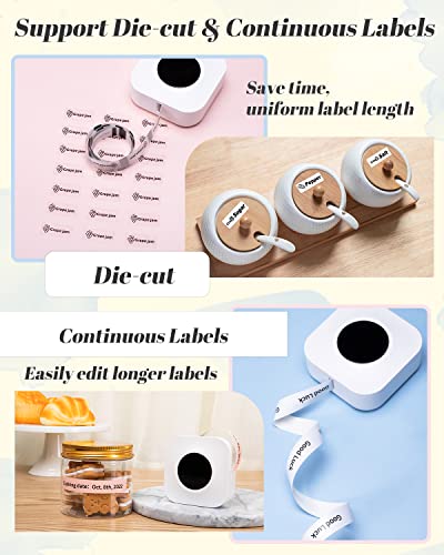 image for Phomemo Mini Label Maker Q30S Bluetooth Small Label Maker Machine, Han